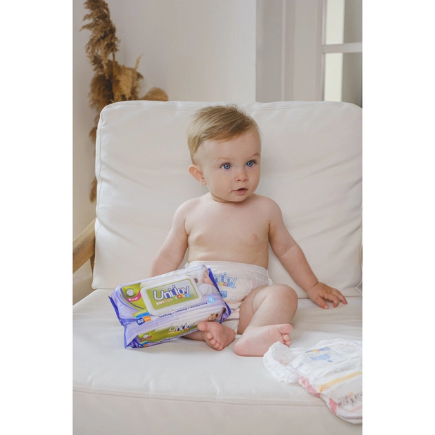 Дитячі вологі серветки Unijoy 80 шт. (6973920542339) - зображення 2