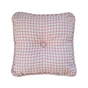 Подушка Прованс Декоративна з гудзиком Bella Рожева клiтинка 35х35 (4823093416642) - уменьшенное изображение 1