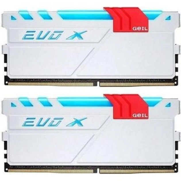 Модуль пам'яті для комп'ютера DDR4 16GB (2x8GB) 2400 MHz EVO X White Geil (GEXG416GB2400C16DC) - изображение 1