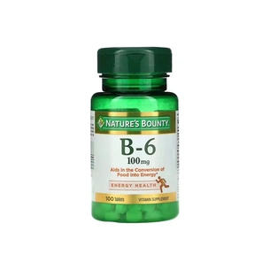 Вітамін Nature's Bounty Вітамін B6, 100 мг, Vitamin B6, 100 таблеток (NRT00650) зображення 1