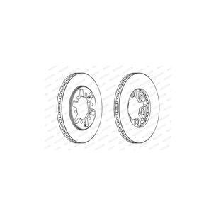 Гальмівний диск FERODO DDF626 зображення 1