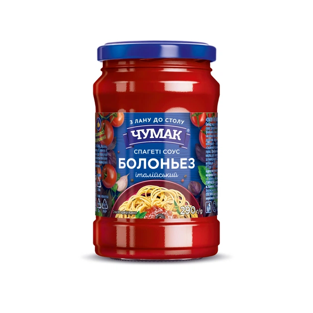 Соус Чумак Болоньез 290 г с/б (4823096008998) - зображення 1