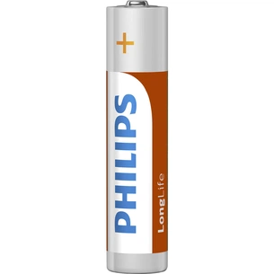 Батарейка Philips AAA R03 LongLife Zinc Carbon * 4 (R03L4B/10) зображення 1