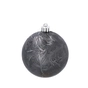 Ялинкова іграшка Chomik пластикові кульки 9 шт, 8см, графіт з перламутром (5900779853041) - зменшене зображення 4