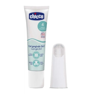 Дитяча зубна паста Chicco 2 в 1 щітка-масажер (02525.00) зображення 1