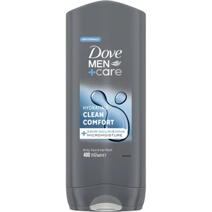 Гель для душу Dove Men+Care Чистота та комфорт 400 мл (8717644683149/8720181313448) зображення 1
