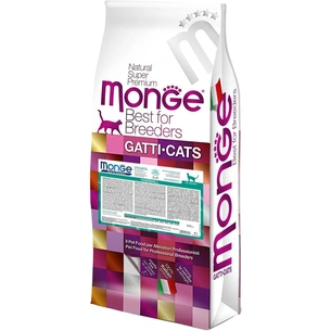 Сухий корм для кішок Monge Cat Hairball зі смаком курки, кукурудзи та рису 10 кг (8009470004794) зображення 1