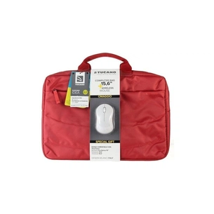 Сумка для ноутбука Tucano 15.6" SLIM BAG IDEALE + Wireless mouse, Red (BU-BIDEA-WM-R) зображення 1
