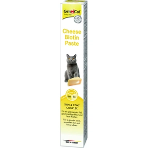 Паста для тварин GimCat Cheese Biotin Paste cирна з біотином 100 г (4002064401010) изображение 1
