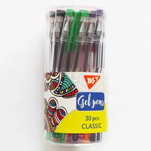 Ручка гелева Yes Classic 15 кольорів (420429) зображення 1