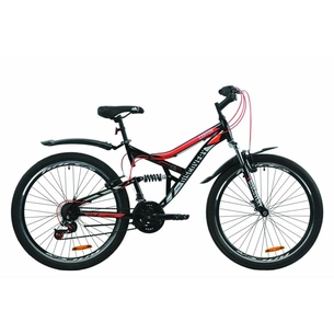 Велосипед Discovery 26" CANYON AM2 DD рама-17,5" St 2020 чорно-червоний з сірим (OPS-DIS-26-236) зображення 1