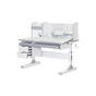 Парта Mealux Hamilton Multicolor Grey (BD-680 W/G MC+G з полицею) - зменшене зображення 1