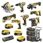 Набір електроіструментів DeWALT 8 од. 18 В XR Li-lon, вага 43.5 кг, 3 кейса, 4 АКБ та ЗП (DCK856P4) - уменьшенное изображение 1
