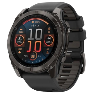 Смарт-годинник Garmin fenix 8 51mm,AMOLED,Saph,CrbnGryTi/Blk,Blk/PebbleGryBnd (010-02905-21) зображення 1