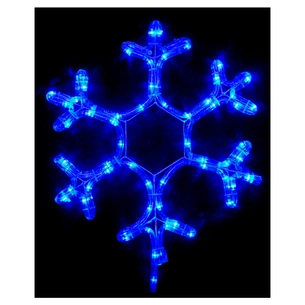 Гірлянда Delux Motif flash Snowflake 40 см синій P44 EN (90012962) зображення 1