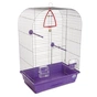 Клітка для птахів Природа "Ауріка" 44x64x27 см хром/фіолетова (4823082414901) - уменьшенное изображение 1