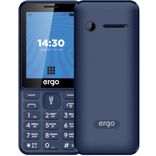 Мобільний телефон Ergo E284 Blue - зображення 1