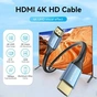 Кабель Vention HDMI - HDMI V 2.0 (M/M), 1 м, Blue (ALHSF) - зменшене зображення 4