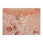 Папка - конверт Buromax А4 на кнопці, PEACH ARABESKI, напівпрозора, персикова (BM.3943-46) - зменшене зображення 1
