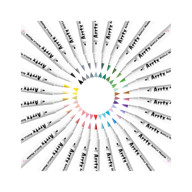 Художній маркер Arrtx акрилові AACM-0530A, 30 кольорів (LC303144) - picture 10