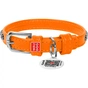 Нашийник для тварин WAUDOG Glamour з QR-паспортом "Стрази" XS Ш 9 мм Д 19-25 см помаранчевий (33074) - зменшене зображення 1