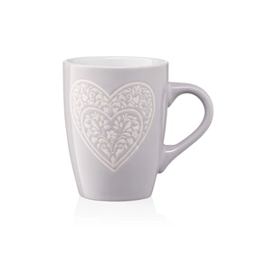 Чашка Ardesto Heart 330 мл Grey (AR3467GR) picture 1