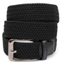 Ремінь Vintage Текстильний чоловічий Чорний (20525) - зменшене зображення 3