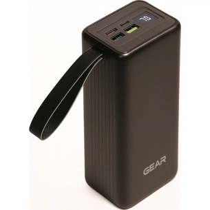Батарея універсальна GEAR 40000mAh, PD/22.5W, black (SPO4) зображення 1