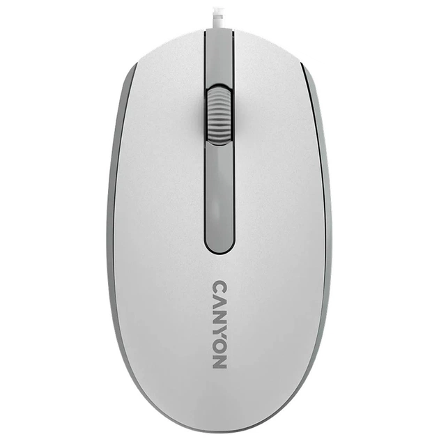 Мишка Canyon M-10 USB White Grey (CNE-CMS10WG) - зображення 1
