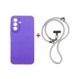 Чохол до мобільного телефона Dengos Case + Cross-body Strap Samsung Galaxy A37 Purple+Grey (DG-KM-CCRB-03) - зменшене зображення 1
