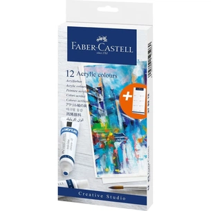 Акрилові фарби Faber-Castell Creative Studio, 12 туб х 20 мл, 12 кольорів (379212) (31794) зображення 1