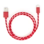 Дата кабель USB 2.0 AM to Lightning 2color nylon 1m red Vinga (VCPDCLNB31R) - уменьшенное изображение 1