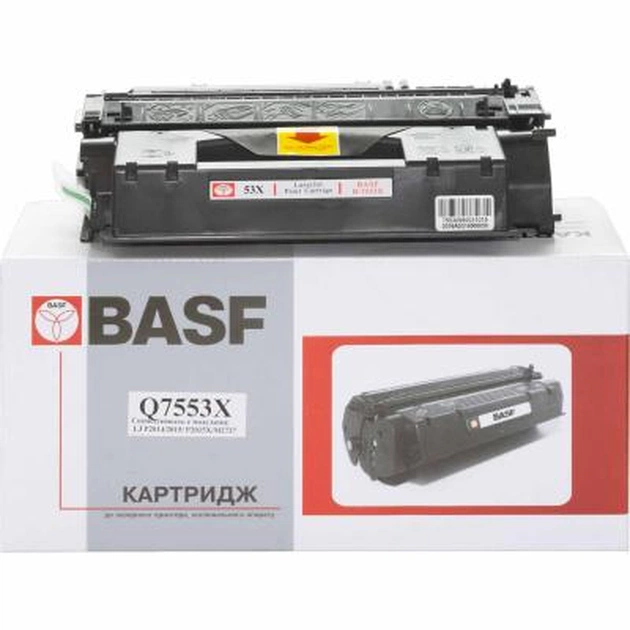 Картридж BASF для HP LJ P2015/P2014/M2727 аналог Q7553X Black (KT-Q7553X) - изображение 1