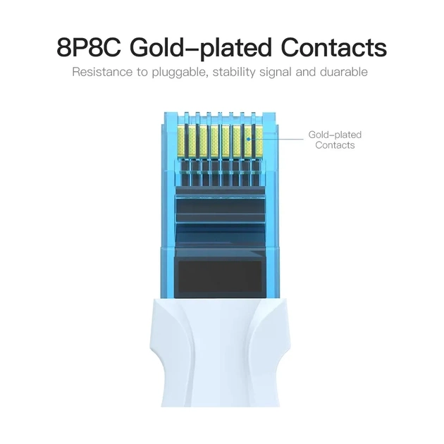 Патч-корд 5м, RJ-45 cat 5e UTP blue Vention (VAP-A10-S500) - picture 4