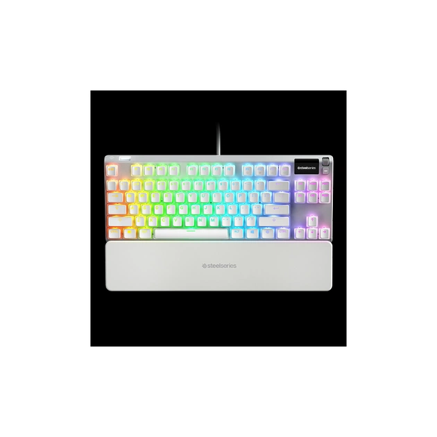 Клавіатура SteelSeries Apex 7 Ghost TKL UA USB White (SS64656) - изображение 1