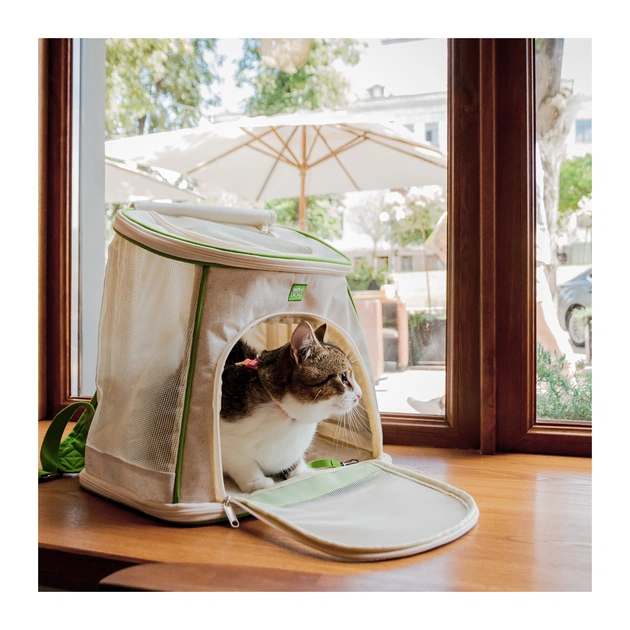 Переноска для тварин WAUDOG Relax Eco 40х40х26 см для котів та дрібних порід собак до 8 кг (9985) - picture 7