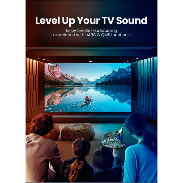 Кабель мультимедійний HDMI M to HDMI M 1.5m braided HD140 black Ugreen (80402) - изображение 4