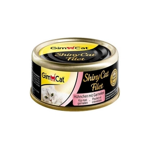 Консерви для котів GimCat Shiny Cat Filet З куркою та креветкою 70 г (4002064413785) зображення 1