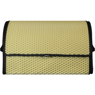 Сумка-органайзер EVAtech M-PRO 32x50x30 см. Ромб бежевий з чорним кантом (BS13642OM3RIB) зображення 1