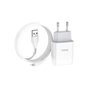 Зарядний пристрій HOCO C72A Glorious USB + cable Lightning 10.5W White (6931474712998) - зменшене зображення 5