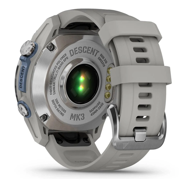 Смарт-годинник Garmin Descent Mk3, 43mm, Passvtd Steel/Fog Gry, Dive Computer, GPS дайвінг комп'ютер (010-02753-04) - picture 6
