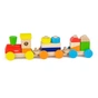 Развивающая игрушка Viga Toys Поезд цветной из кубиков (51610) - уменьшенное изображение 1