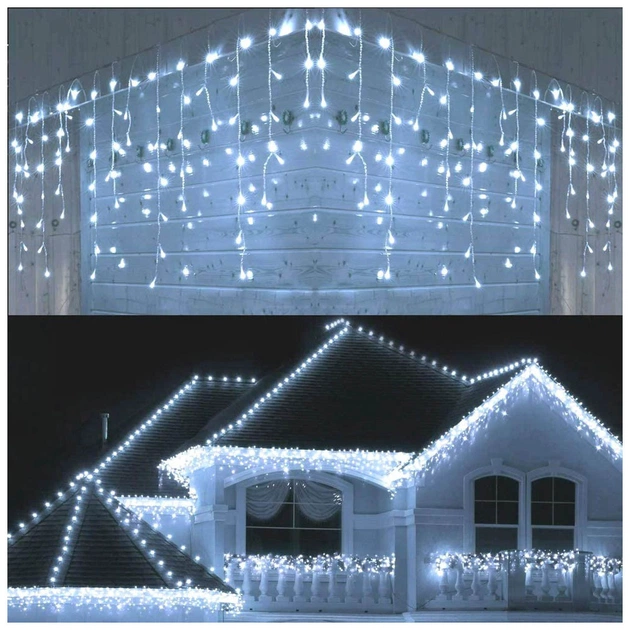 Гірлянда ColorWay Бахрома 6мx0.6м 192Led IP44 холодний колір (CW-GOF-192L66VCW) - picture 11