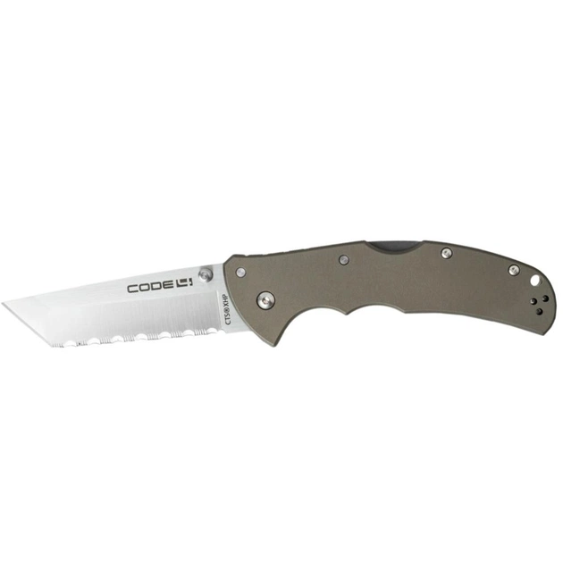 Ніж Cold Steel Code 4 Tanto Point Serrated (58TPCTS) - изображение 1