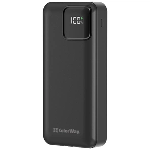 Батарея універсальна ColorWay 20 000 mAh Optimal Power PD/22.5W, QC/3.0, Black (CW-PB200LPB5BK-PDD) изображение 1
