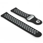 Ремінець BeCover Nike Style для Samsung Galaxy (20mm)/Watch 5/ Watch 4 40/44mm/Watch 4 Classic 42mm/Watch Active/Active 2 40/44mm/Watch 3 41mm/Gear S2/Classic/Gear Sport Black-Grey (705693) - уменьшенное изображение 2
