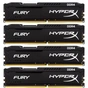 Модуль пам'яті для комп'ютера DDR4 32GB (4x8GB) 2400 MHz Fury Black Kingston Fury (ex.HyperX) (HX424C15FBK4/32) - зменшене зображення 1
