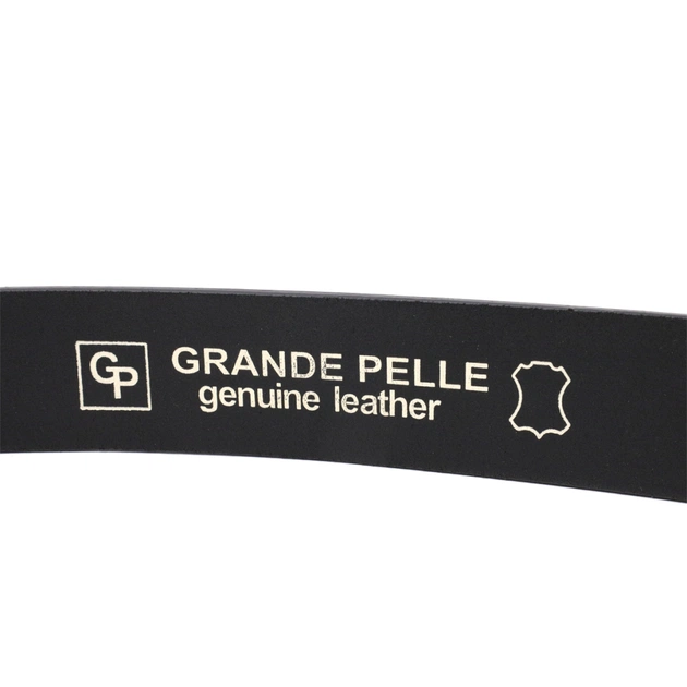 Ремінь Grande Pelle Брючний з натуральної шкіри Чорний (11675) - зображення 5
