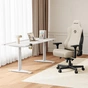 Кресло для геймеров Anda Seat Kaiser 3E XL Beige Fabric (AD23YC-XL-09-I-CF-I01) - уменьшенное изображение 2