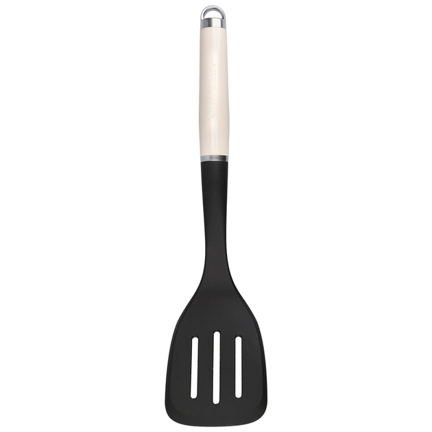 Лопатка кухонная KitchenAid Coreline з прорізами, 35,6 см, кремовий (KAG002OHACE) - изображение 1